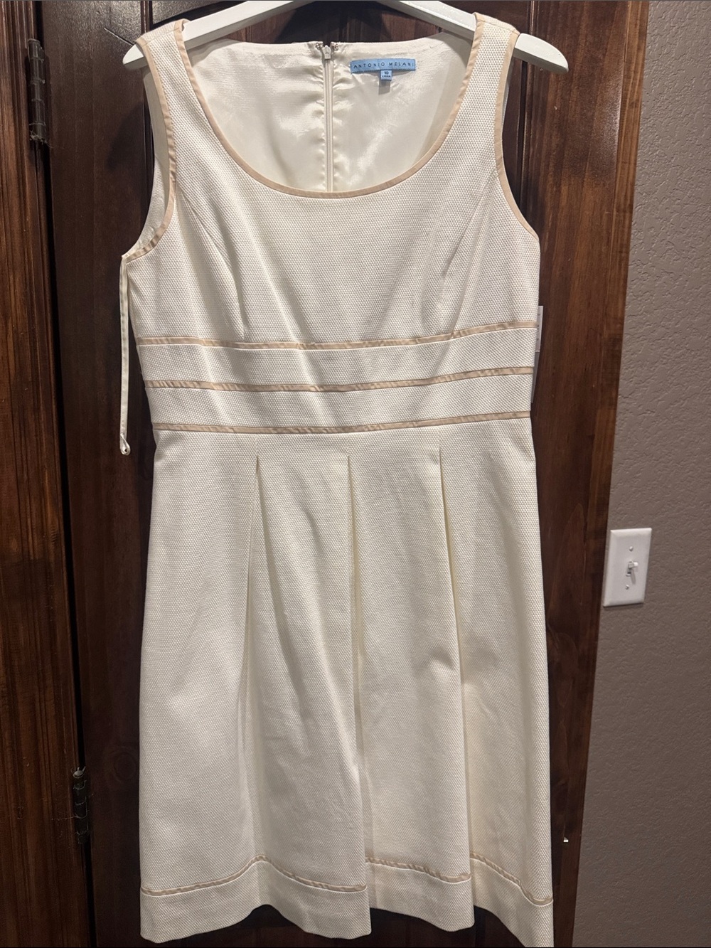 Antonio Melani Ivory Dress NWT